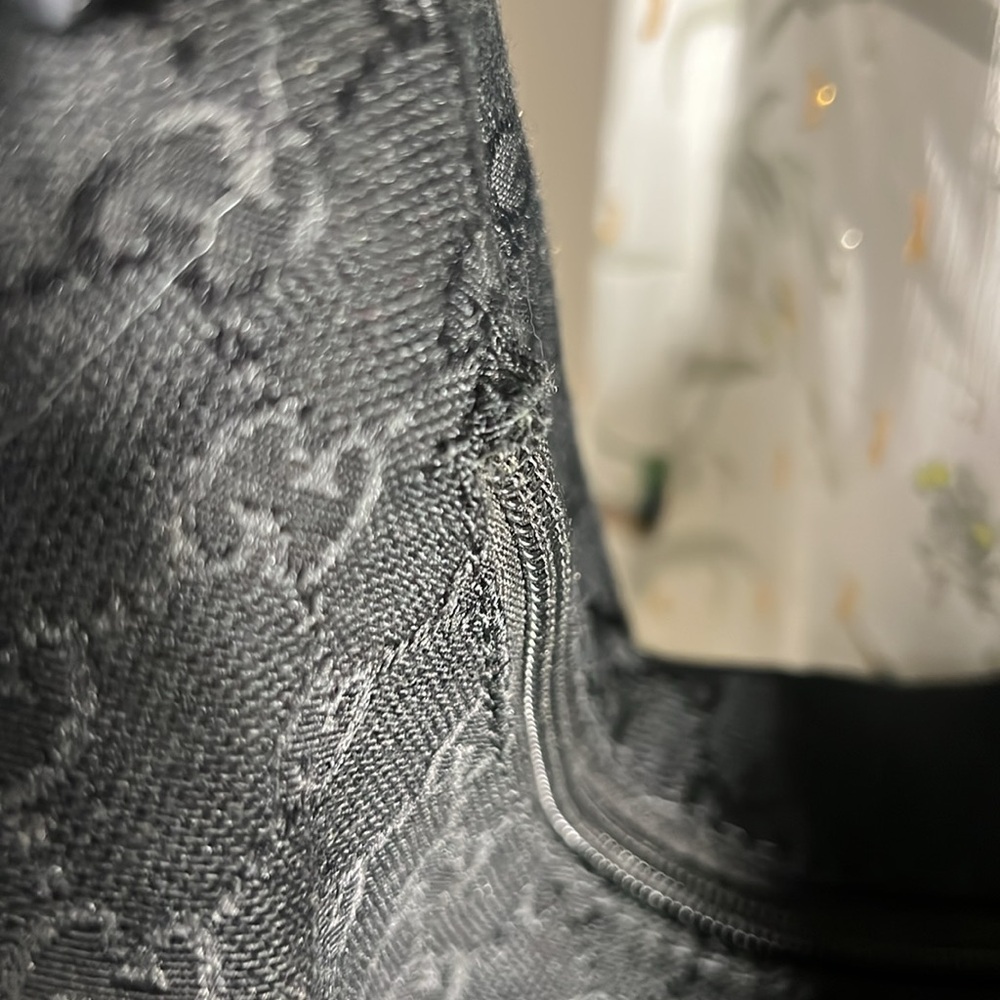Gucci GG Canvas Horsebit Chain Black Bag $450 OBO. Missing Some Hardware - Picture 6 of 13